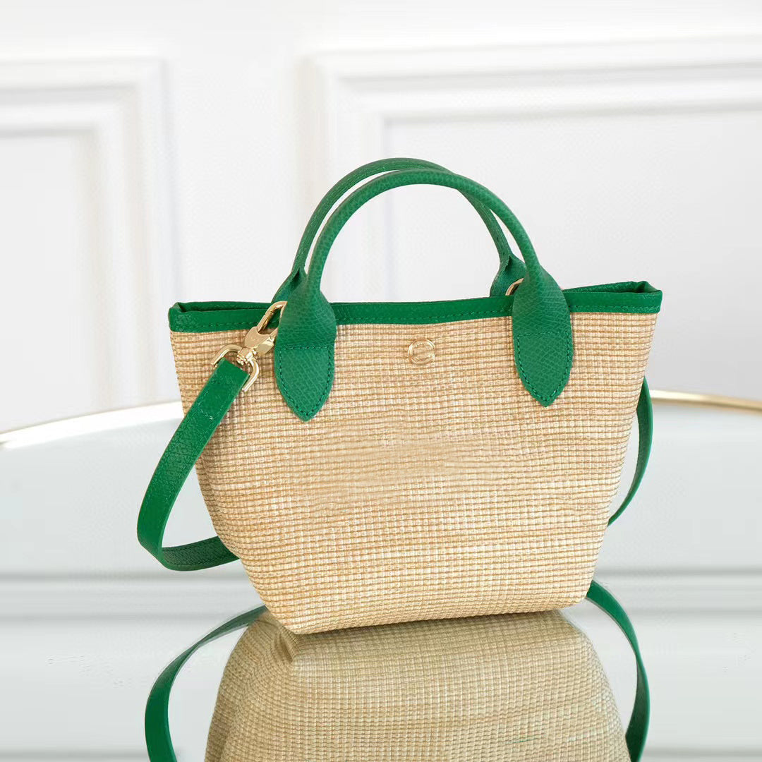 Shoulder Messenger Bag Women's New Style Straw Woven Shoulder Messenger Bag