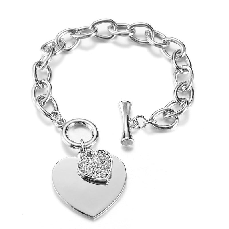 Bracelet Peach Heart Diamond Bracelet