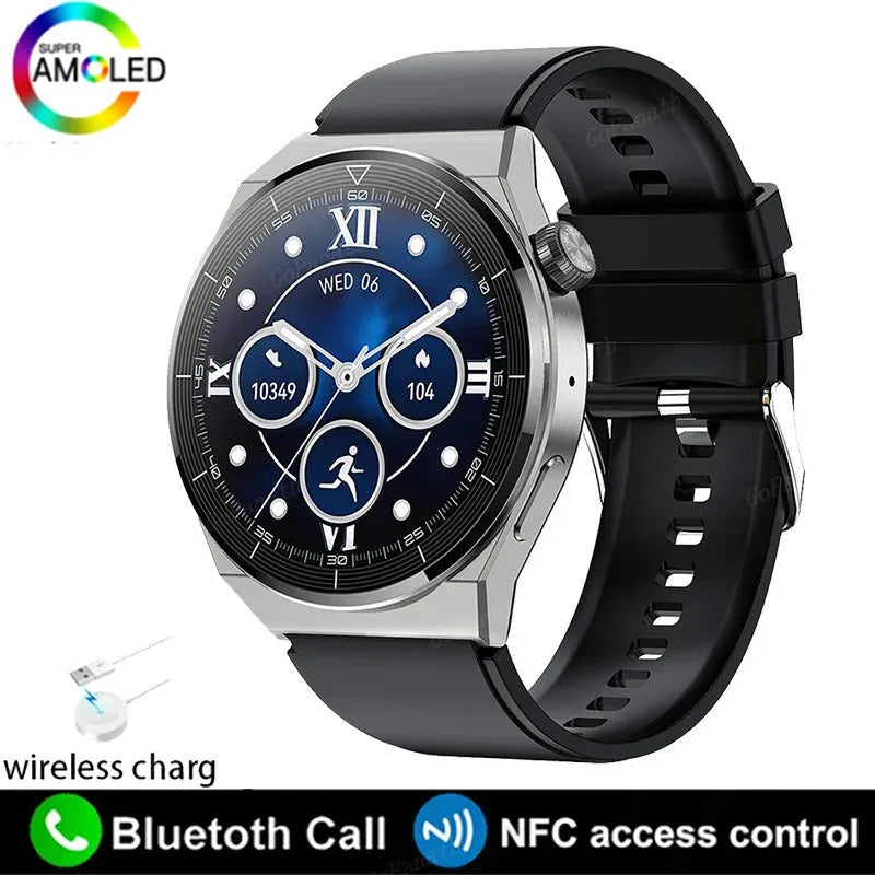 Multi-function Sport Smart Watch Fashion HD Large Round Screen Heart Rate GT3 Pro Multi-function Sport Smart Watch