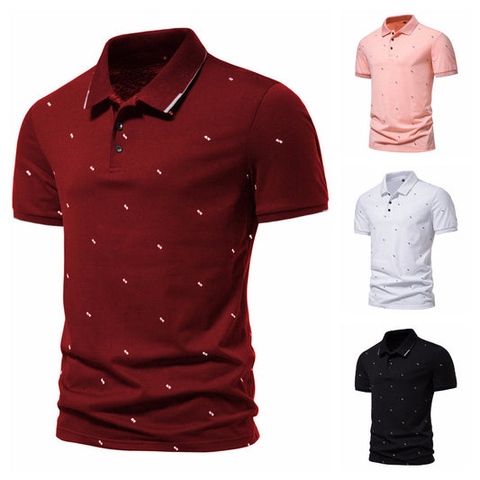 Men's Short Sleeve Fashion Printed Polo Shirt - sumet.shop