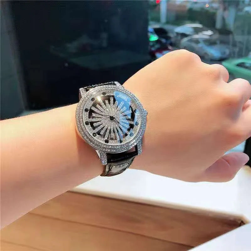 Waterproof Watch Time Comes To Revolve Student Couple Watch Rotating Waterproof