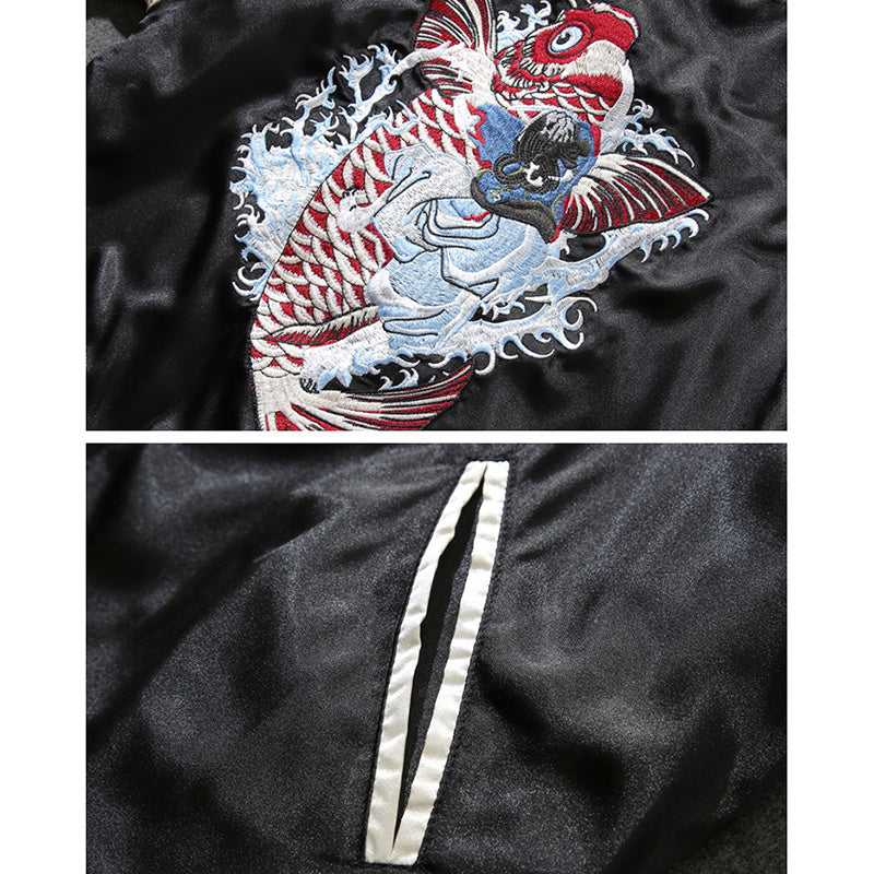 Heavy Industries Embroidered Baseball Uniform Jacket Men's Yokosuka Jacket - sumet.shop