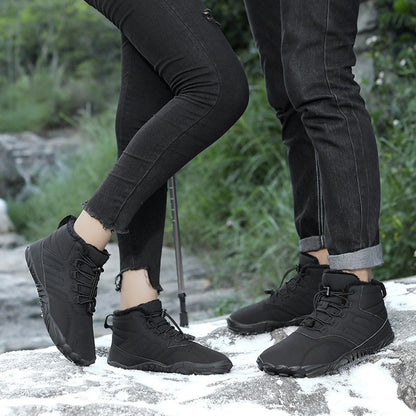 Boots Wear-resistant Outdoor Sports Cotton Shoes For Men And Women Winter Warm Slip-on Boots Wear-resistant Anti-ski Thickened Shoes Couple