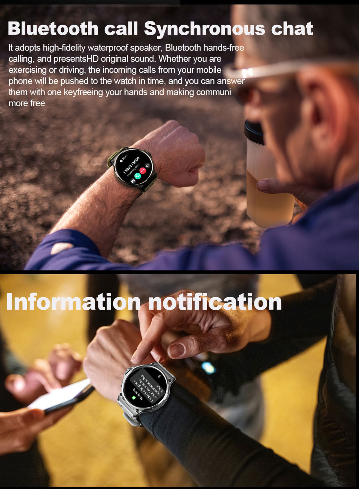 HD Large Screen Smart Watch Bluetooth Calling Heart Rate Blood Oxygen Monitoring - sumet.shop