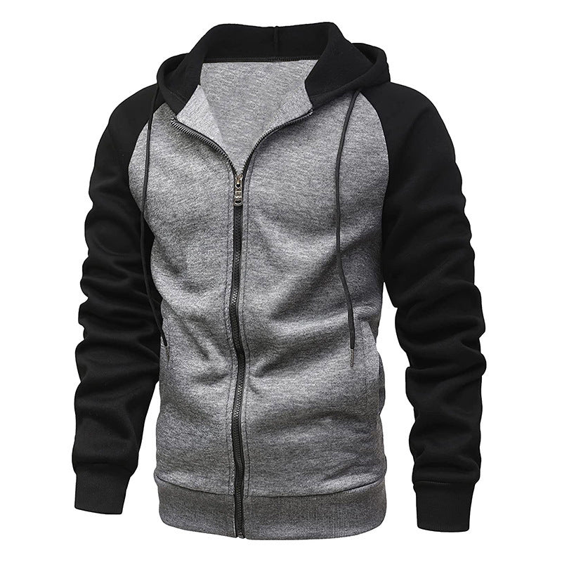 New Coat Men's Color Blocking Fashion Raglan Sleeve Sweater - sumet.shop