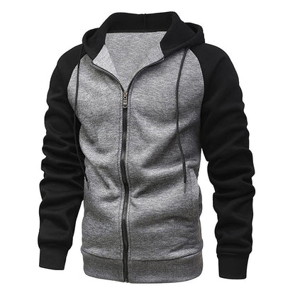 New Coat Men's Color Blocking Fashion Raglan Sleeve Sweater - sumet.shop
