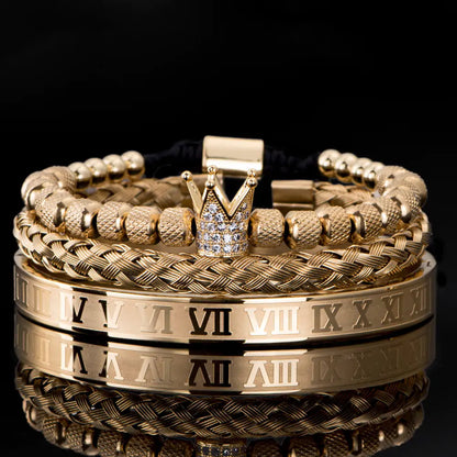 Bracelets Stainless Steel Roman Royal Charm Men Bracelets Stainless Steel - sumet.shop