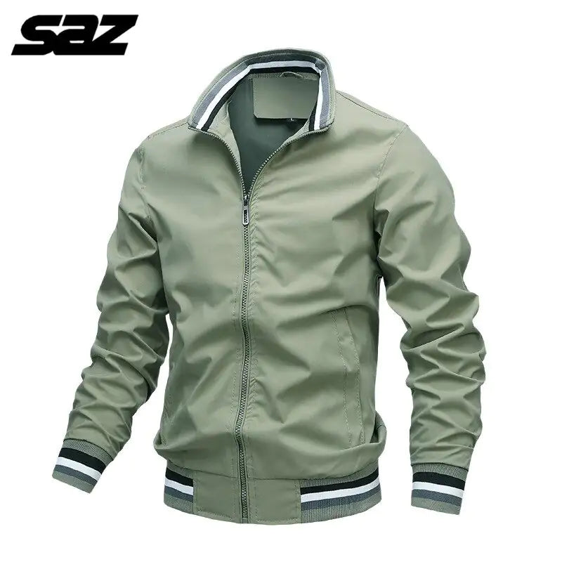 Men’s Casual Stand-up Collar Jacket - sumet.shop