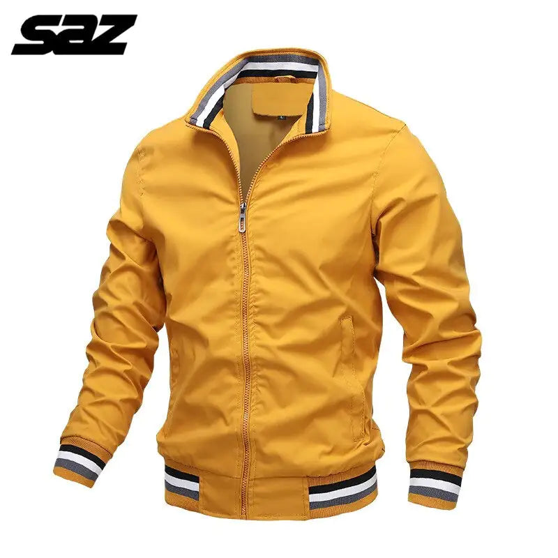 Men’s Casual Stand-up Collar Jacket - sumet.shop