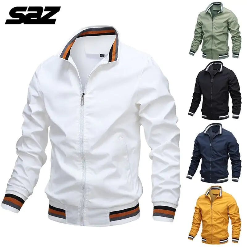 Men’s Casual Stand-up Collar Jacket - sumet.shop