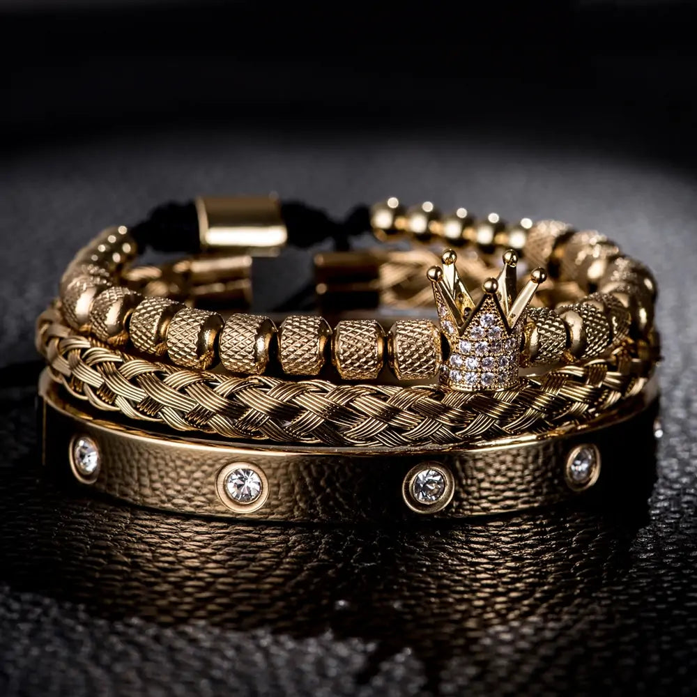 Bracelets Stainless Steel Roman Royal Charm Men Bracelets Stainless Steel - sumet.shop
