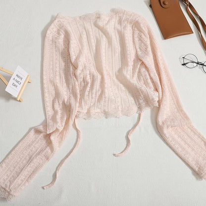 Summer New Suspender Skirt Small Shawl Blouse Outer Wear