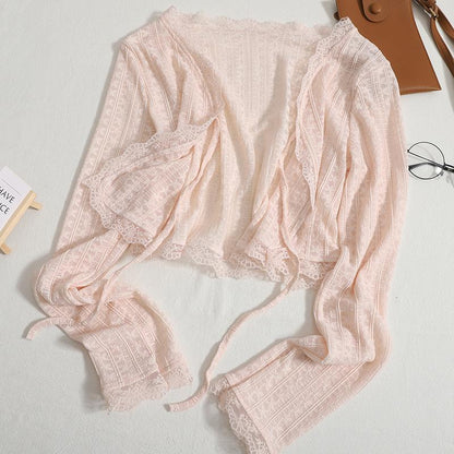 Summer New Suspender Skirt Small Shawl Blouse Outer Wear