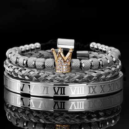 Bracelets Stainless Steel Roman Royal Charm Men Bracelets Stainless Steel - sumet.shop