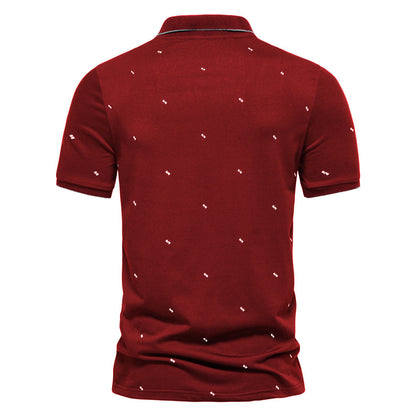Men's Short Sleeve Fashion Printed Polo Shirt - sumet.shop