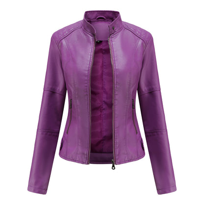 European And American Women's Leather Jackets - sumet.shop