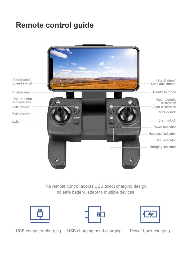 Automatically Returns To Home drome Dual Camera Quadcopter Automatically Returns To Home