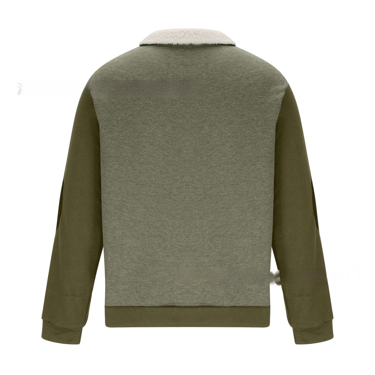 Long Sleeve Half Zipper Stitching Casual Fashion European And American Style Pullover Sweater - sumet.shop