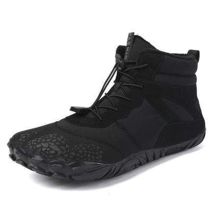 Waterproof Boots Winter Fleece-lined Waterproof Cotton-padded Shoes Five-finger Snow Boots