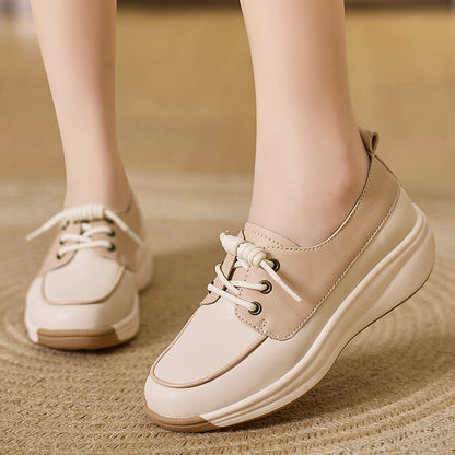 Comfortable Bottom Soft Surface Breathable White Shoes