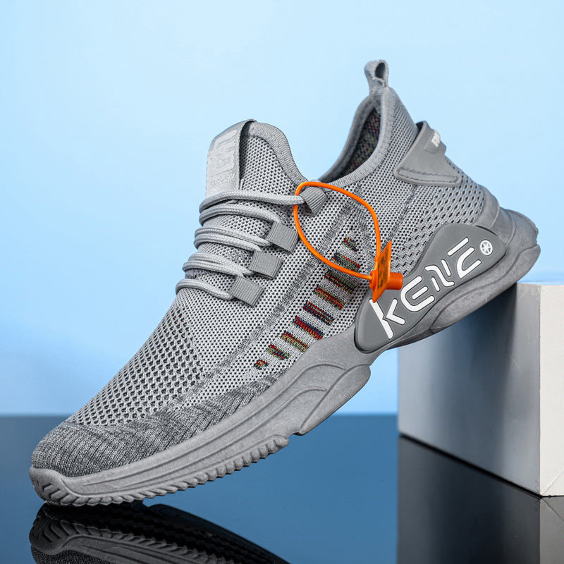 Breathable Casual Shoes Plus Size Men's Sports Mesh Surface Soft Bottom Breathable Casual Shoes