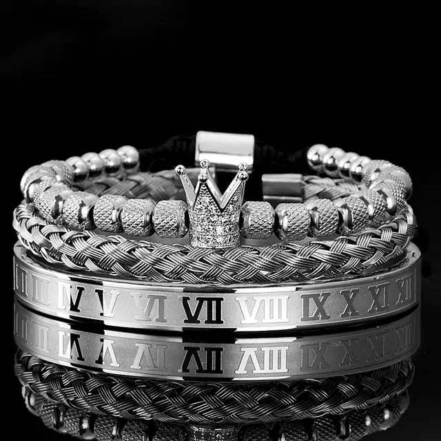 Bracelets Stainless Steel Roman Royal Charm Men Bracelets Stainless Steel - sumet.shop