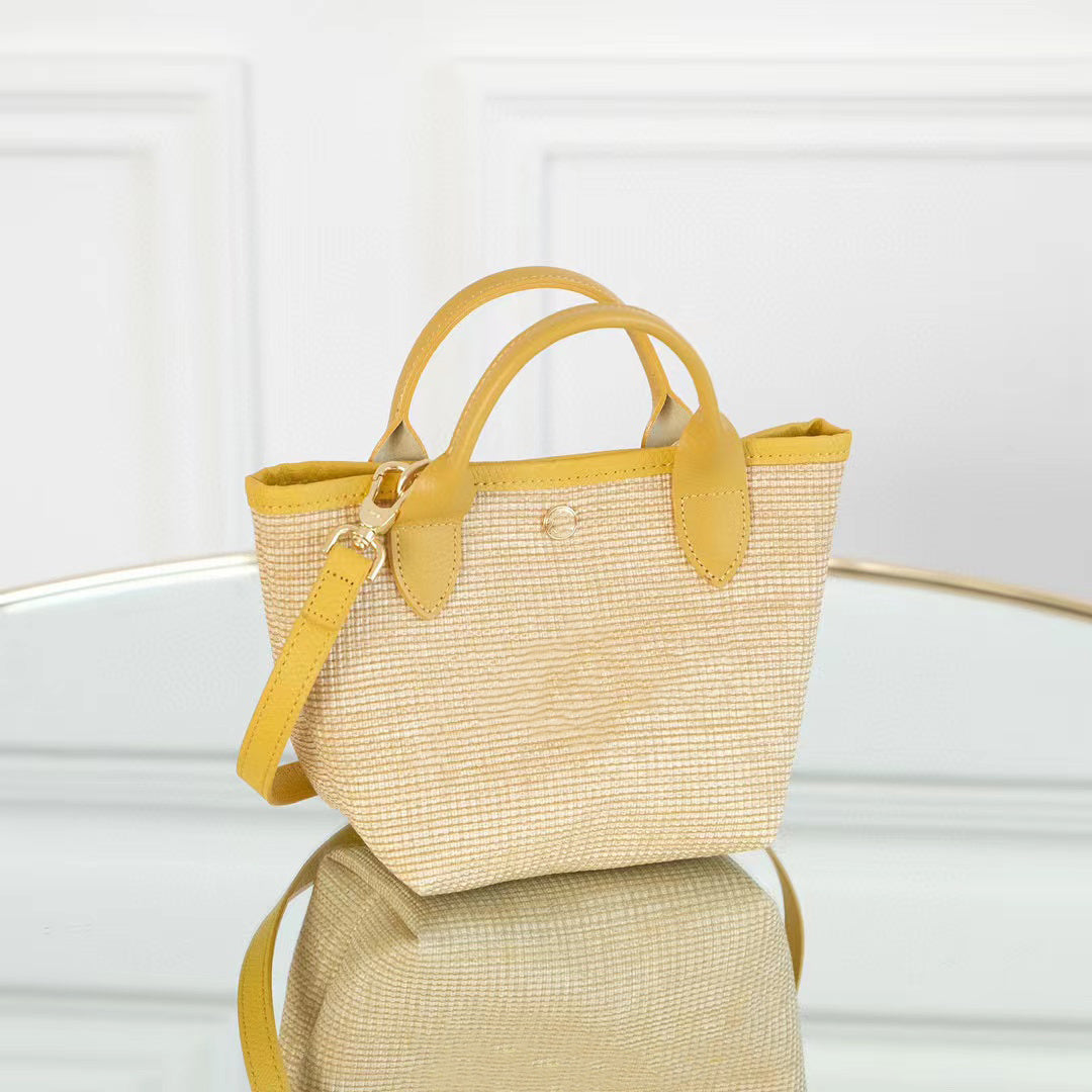 Shoulder Messenger Bag Women's New Style Straw Woven Shoulder Messenger Bag