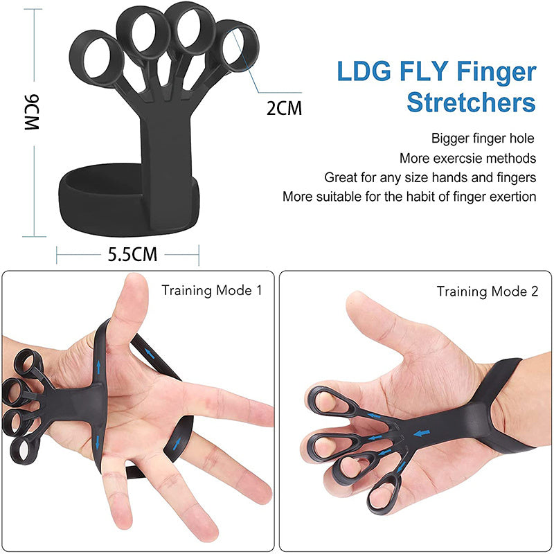 Finger Exercise Silicone Grip Device Finger Exercise Stretcher Arthritis Hand Grip Trainer Strengthen Rehabilitation Training To Relieve Pain