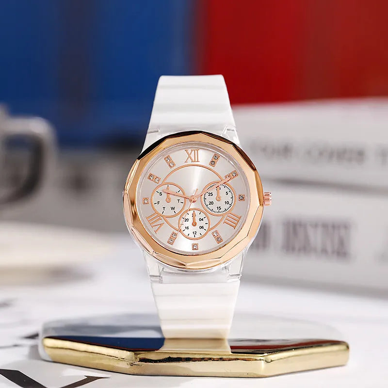 Silicone Watch Makaron Ins Women's Fashion Silicone Watch