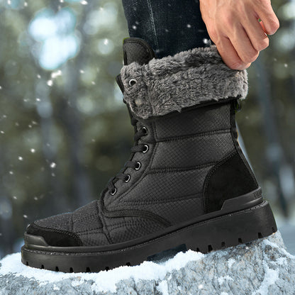 High Top Boots Men's New Outdoor Plus Cotton Fashion High Top Boots