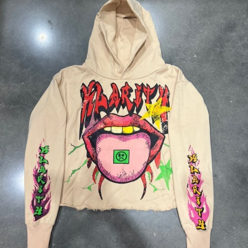 Long Sleeve Round Neck Retro Street Loose Casual Couple Pullover Sweater