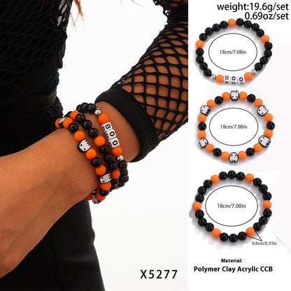 Pumpkin Bracelet Suit European And American Halloween New Skull Pumpkin Bracelet Suit