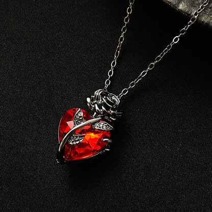 Heart-shaped Clavicle Chain Pendant Necklace For Valentine's Day