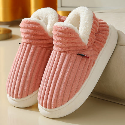 Cotton Shoes  Full Heel Wrap Cotton Shoes Fleece Lined Platform
