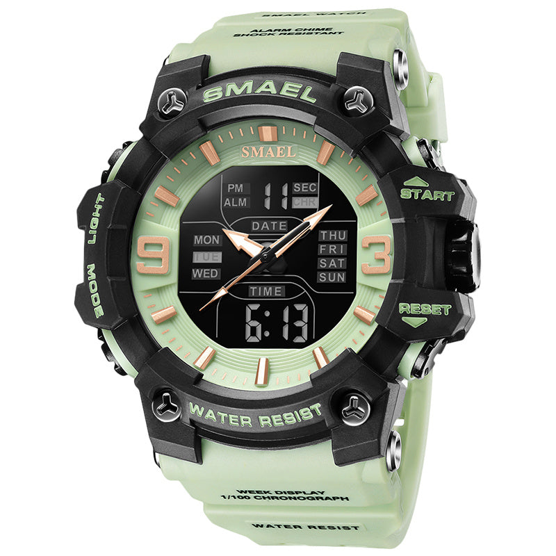 Sports Waterproof Electronic Watch Multi-function Training Alarm Clock Watch - sumet.shop