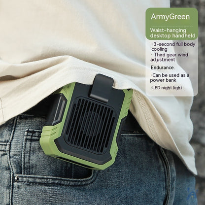 Wrist Hanging Fan With Light USB Power Outdoor Gadget
