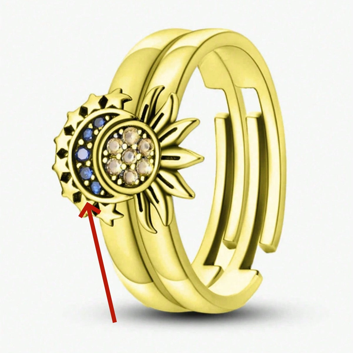 Couple Rings Fashion Sun Moon Tonghui Couple Couple Rings