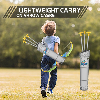 DE Bow & Arrow Toy Set, LED-lit Archery Toy,10 Suction Cup Arrows, Targets, Arrows Holders