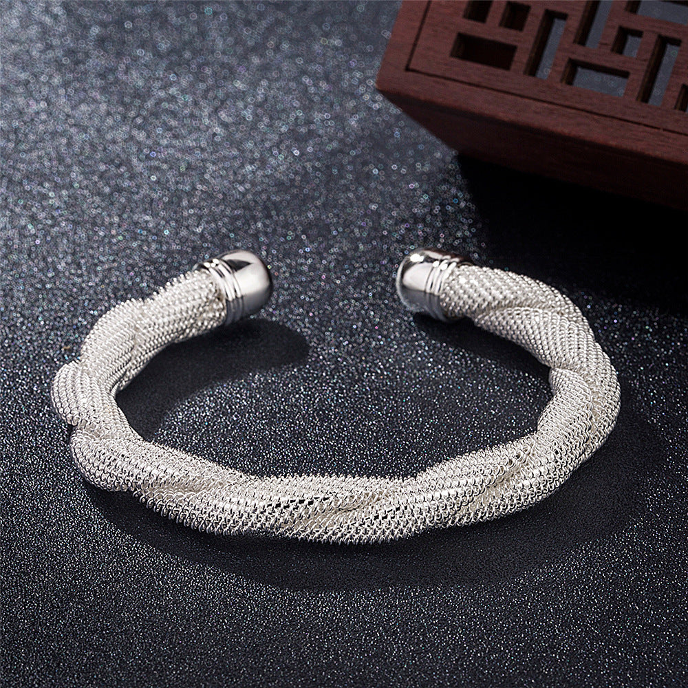 Bracelet Interwoven Network Management Bracelet Silver-plated Fashion