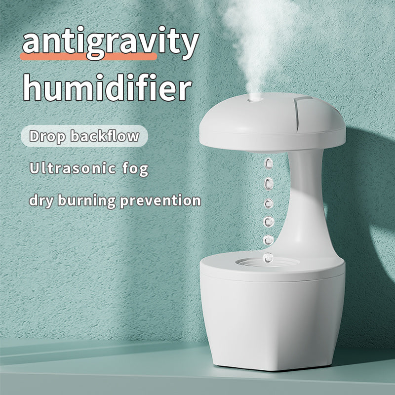 Anti Gravity USB Air Water Droplet Cool Mist Aromatherapy Humidifier