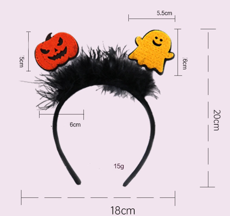 Headband Halloween Wool Tassel Headband Masquerade Party