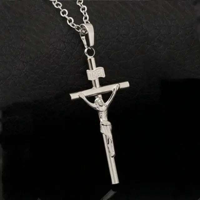 Religious Jesus Cross Necklace for Men - sumet.shop