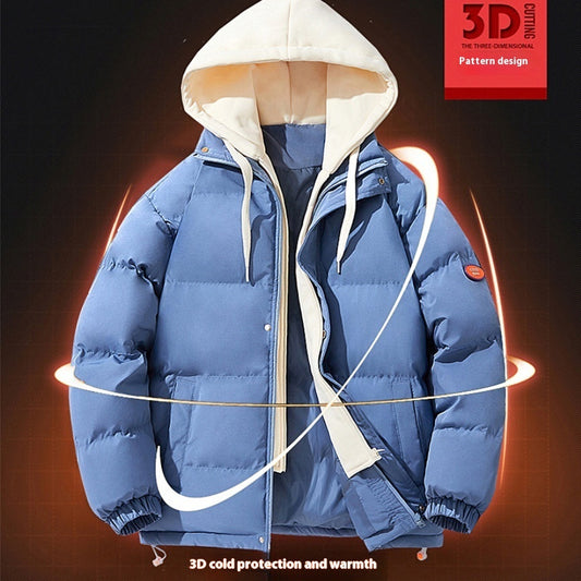 Sports Jacket Men's Cotton-padded Hooded Thickened