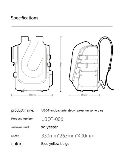 Waterproof Schoolbag Extra Large Weight-reducing Breathable Waterproof Schoolbag