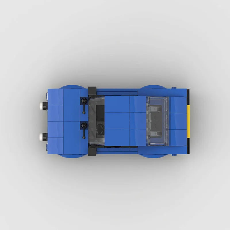 Assembled Building Block Series 8-cell Supercar Racing Model