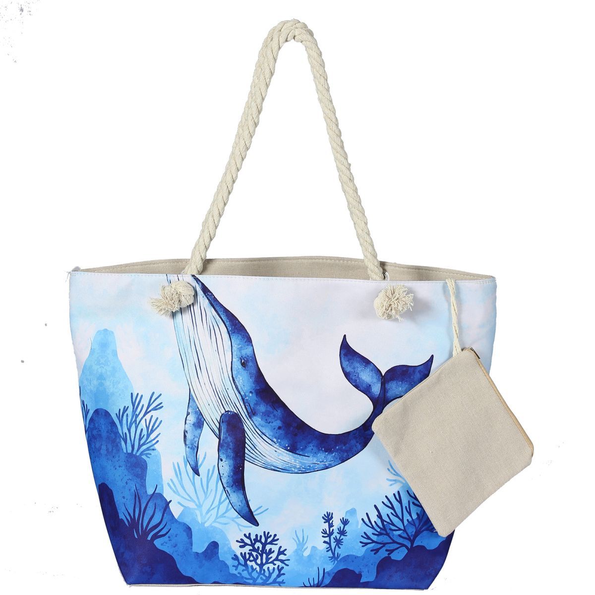 Beach Waterproof Bags Canvas Beach Tote Bag For Women.