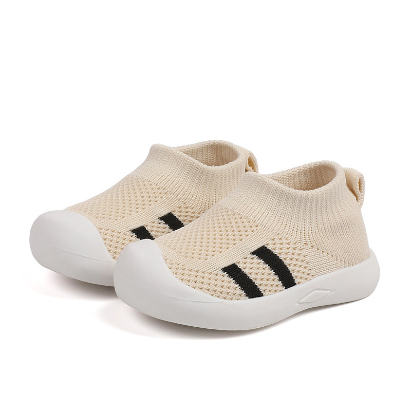 Children's Indoor Kick-proof Stretch Cloth Shoes Men