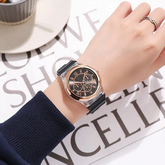 Silicone Watch Makaron Ins Women's Fashion Silicone Watch