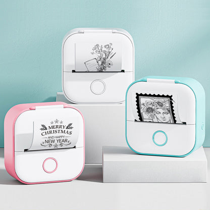 Portable Mini Thermal Label Printer Home Photo Printer Bluetooth-compatible Mini
