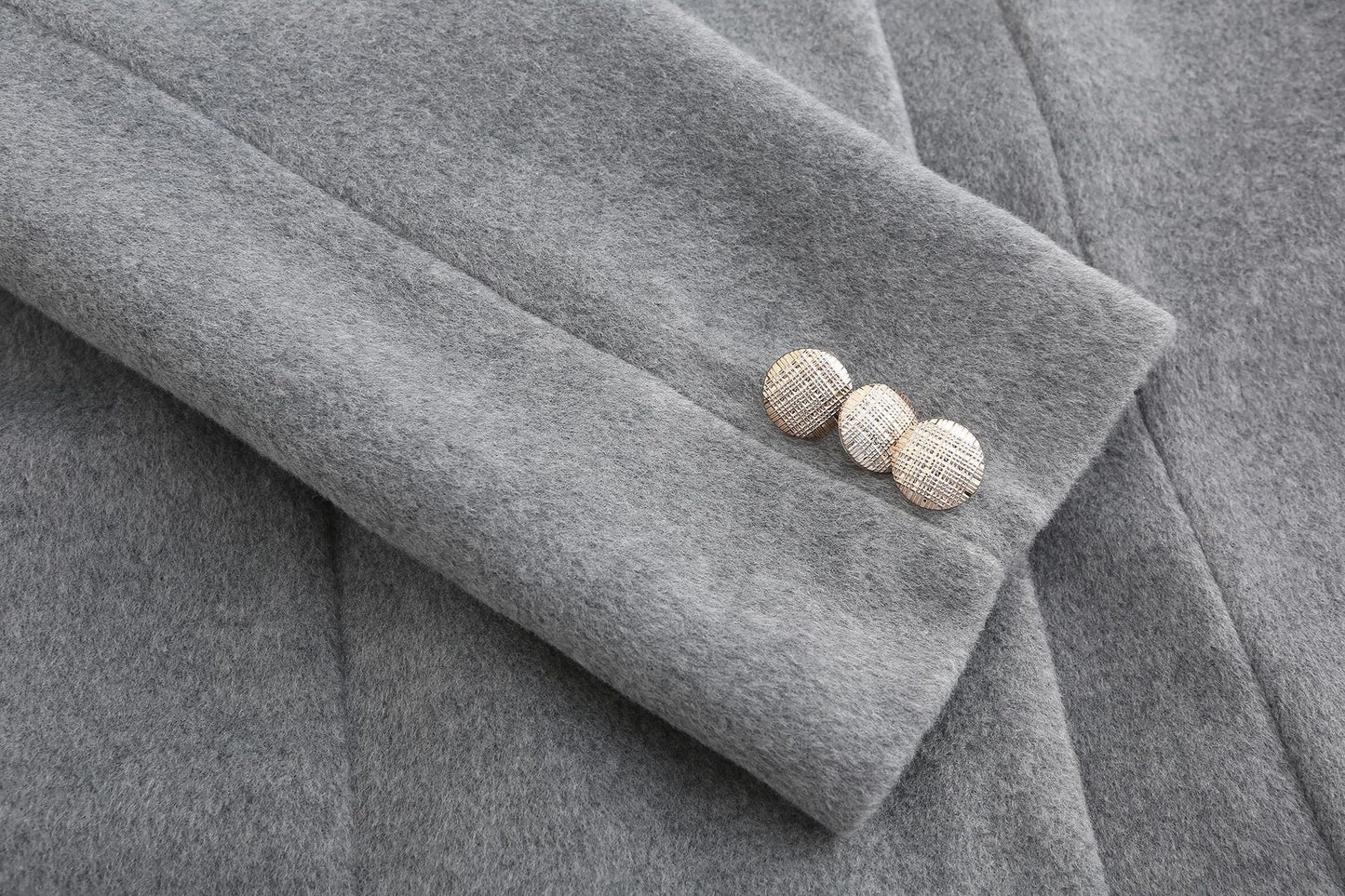 Women's Long Slim Fit Long Sleeve Woolen Coat